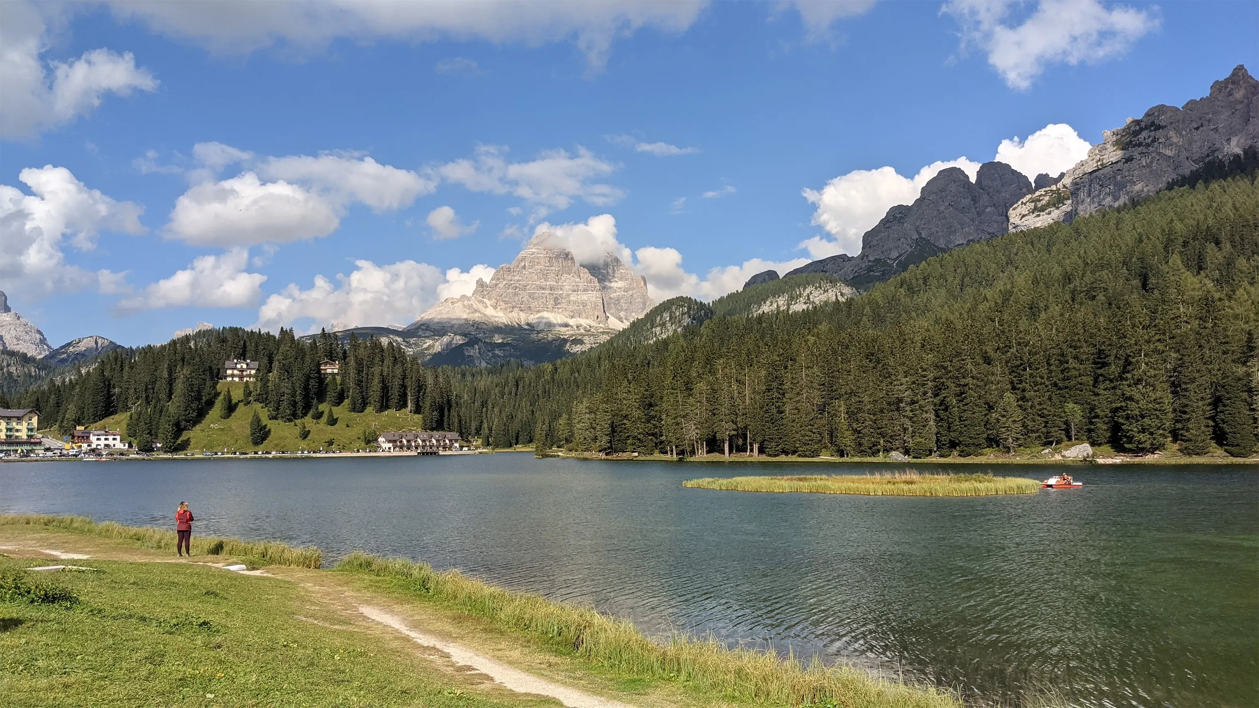 Panorámica del lago Misurina
