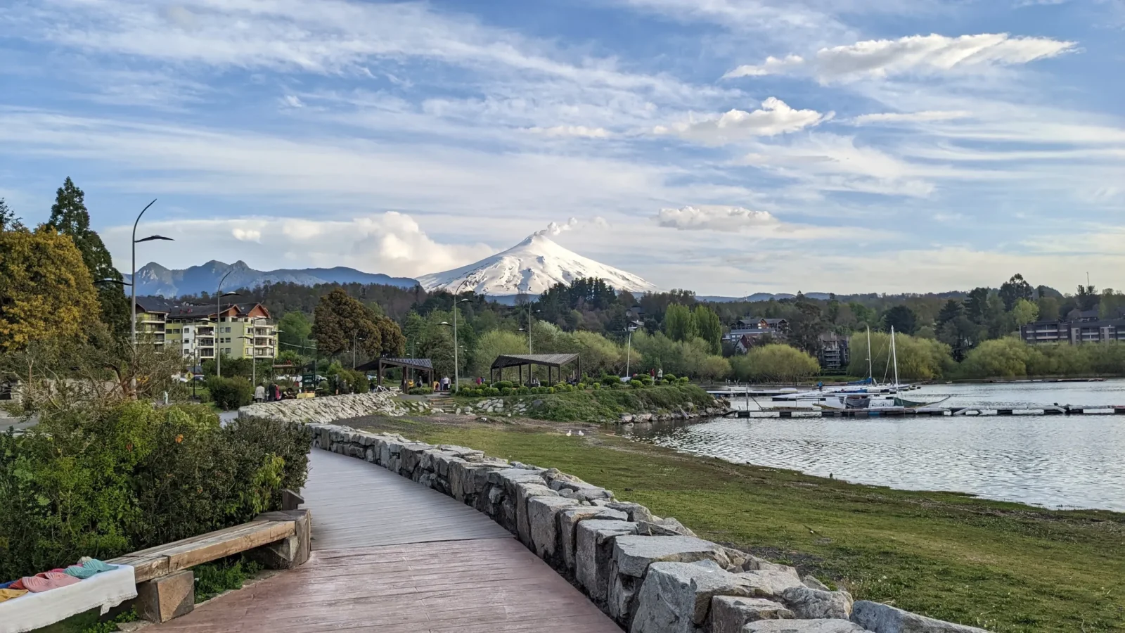 Imagen del volcán Villarrica desde Pucón