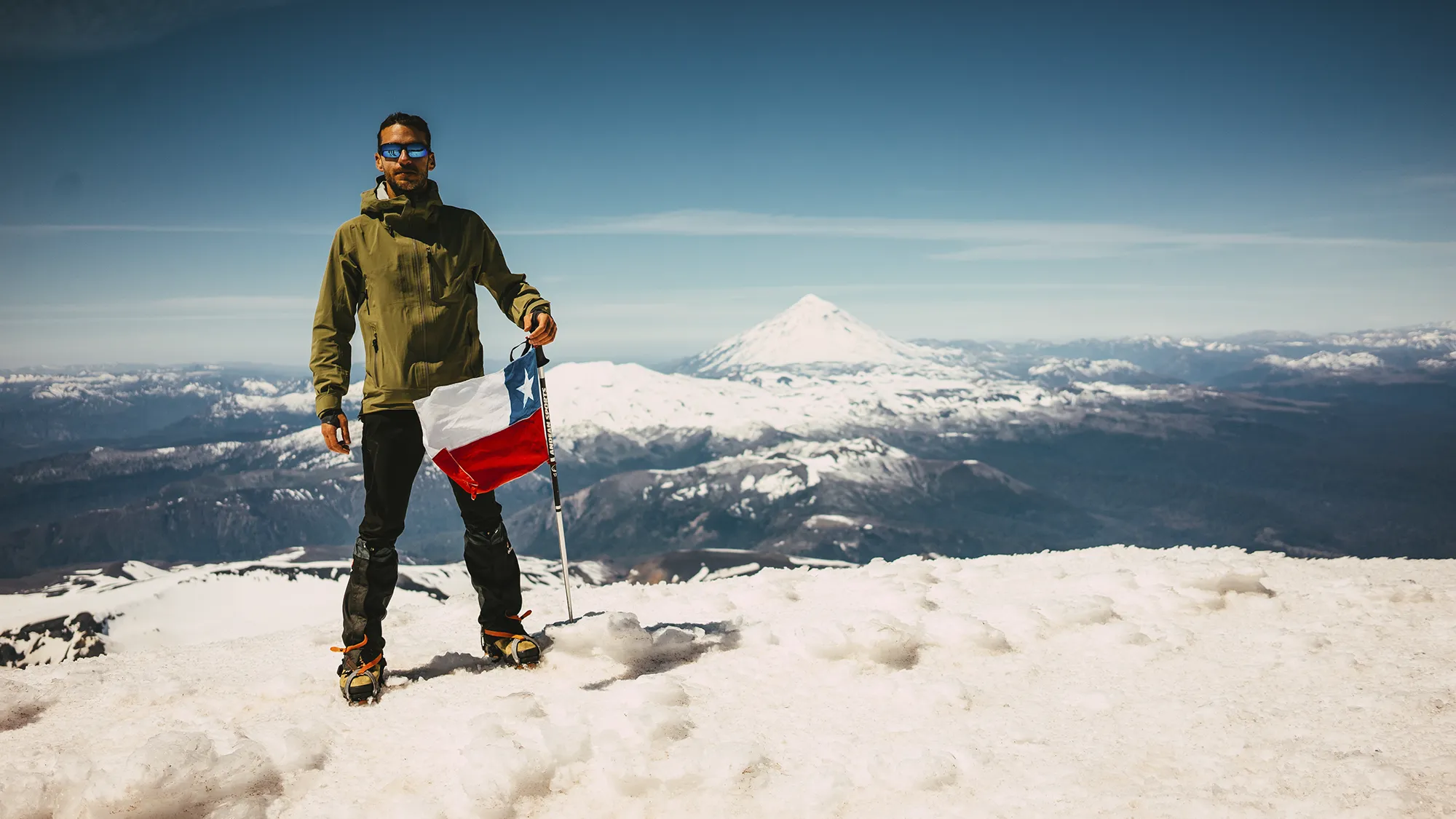 En la cima del Villarrica