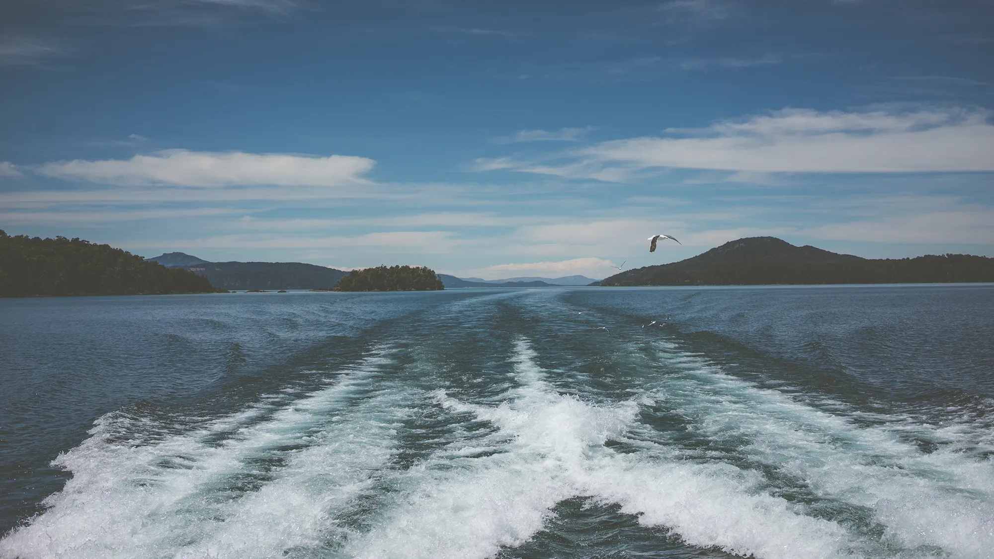 Islote Centinela, en el Nahuel Huapi. 