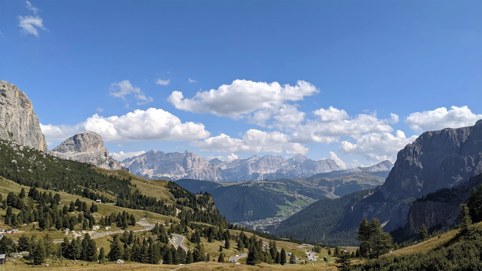 Vista desde el Passo Gardena