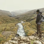 Imagen en el trekking a la cascada de Glymur