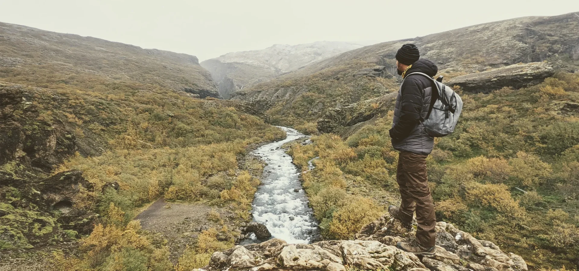Imagen en el trekking a la cascada de Glymur