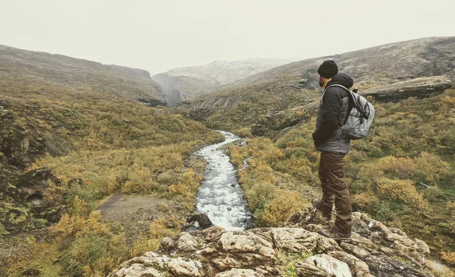 Imagen en el trekking a la cascada de Glymur
