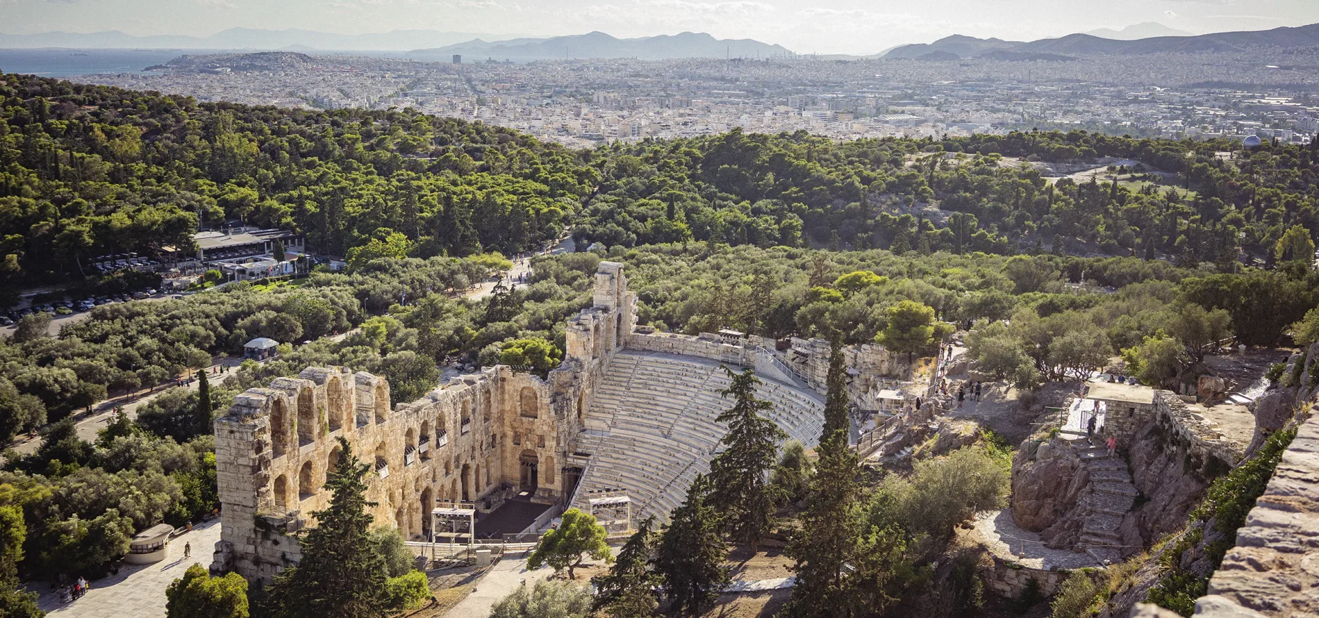 Panorámica de Atenas desde el Acrópolis