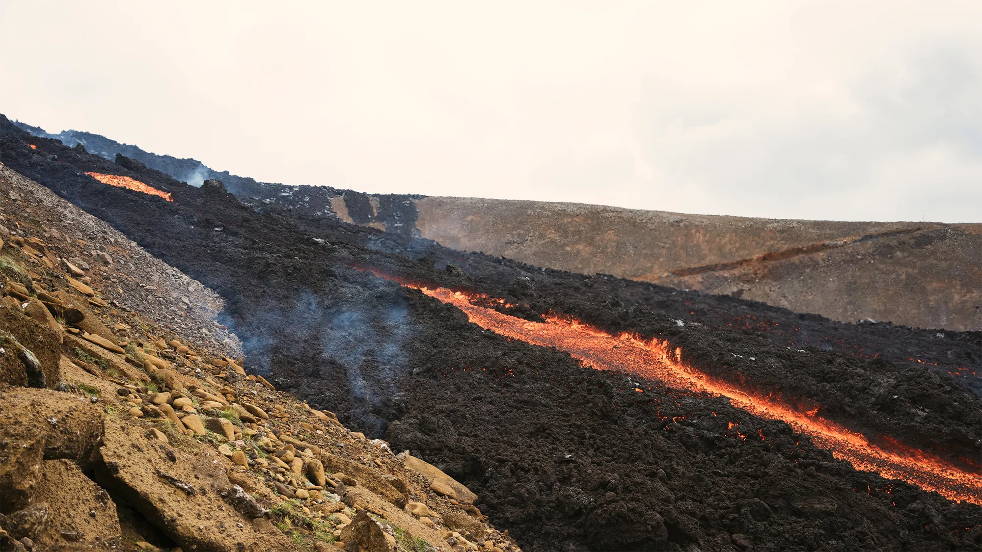 Río de lava en Fagradalsfjall